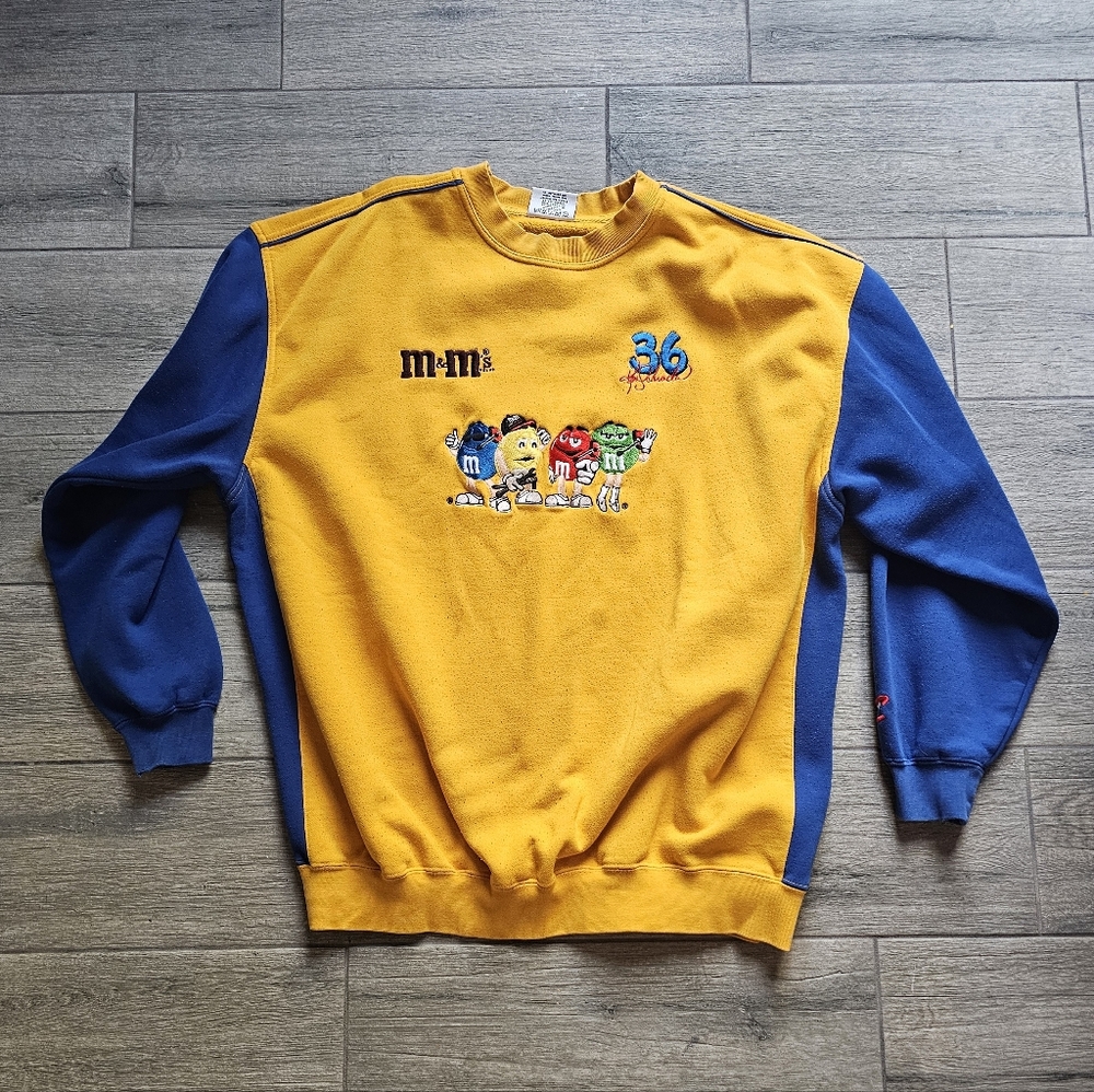 Vintage Chase Authentics M&M's Crewneck Nascar Racing Sweatshirt